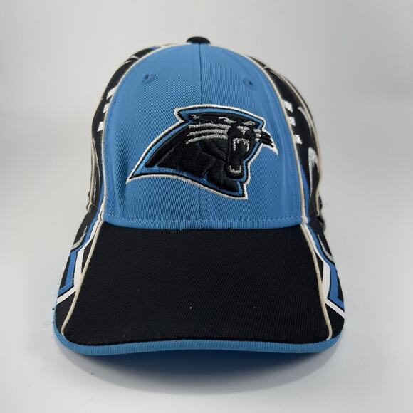 Reebok Carolina Panthers Elastic Fitted Hat Vintage Reebok 90s OSFA - Picture 1 of 8